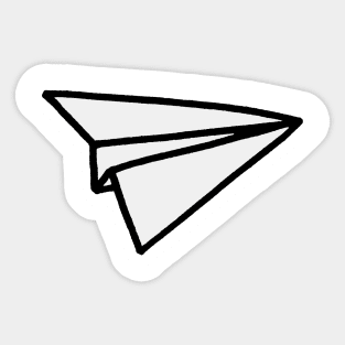 Paper Airplane Sticker